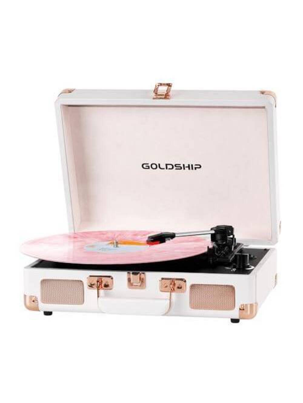 Portable Record Player Bluetooth Turntable 3-Speed Vinyl Suitcase
